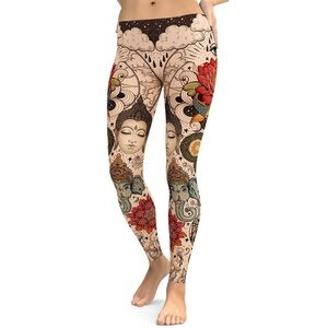Women's Multicolor Lotus Leggings